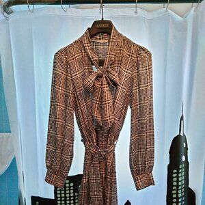 Zara blackand white houndstooth dress size M